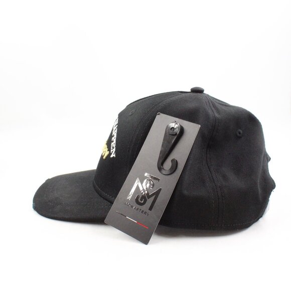 Black and Gold Men's Hat - Picture 5 of 13